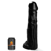 Gangbangster - Mission Terror - Dildo - 38 x 8,5 cm - PVC - Zwart-Erotiekvoordeel.nl