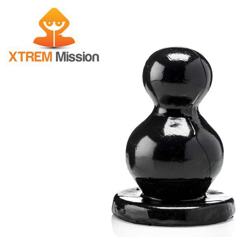 Gangbangster - Mission Twice More - Dildo - 17 x - 11 cm - PVC - Zwart-Erotiekvoordeel.nl