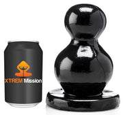 Gangbangster - Mission Twice More - Dildo - 17 x - 11 cm - PVC - Zwart-Erotiekvoordeel.nl