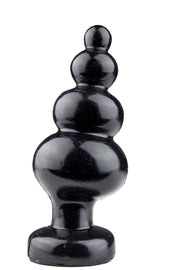 Gangbangster - One More - Buttplug - 14 x 6 cm - PVC - Zwart-Erotiekvoordeel.nl
