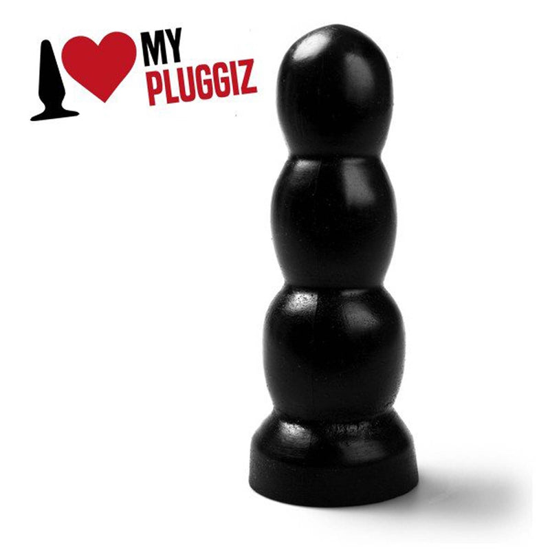 Gangbangster - Triball - Buttplug - 14 x 5 cm - PVC - Zwart-Erotiekvoordeel.nl
