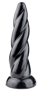 Gangbangster - Unicorn Twist - Dildo - 19 x 6 cm - PVC - Zwart-Erotiekvoordeel.nl