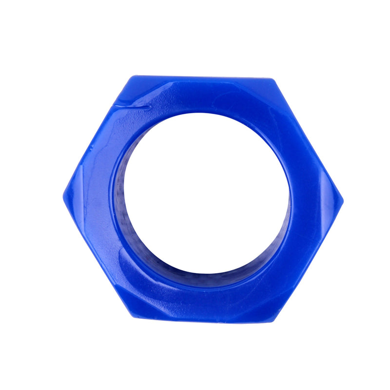 Get Lock - Nuts Bolts Cock Ring - Blauw-Erotiekvoordeel.nl