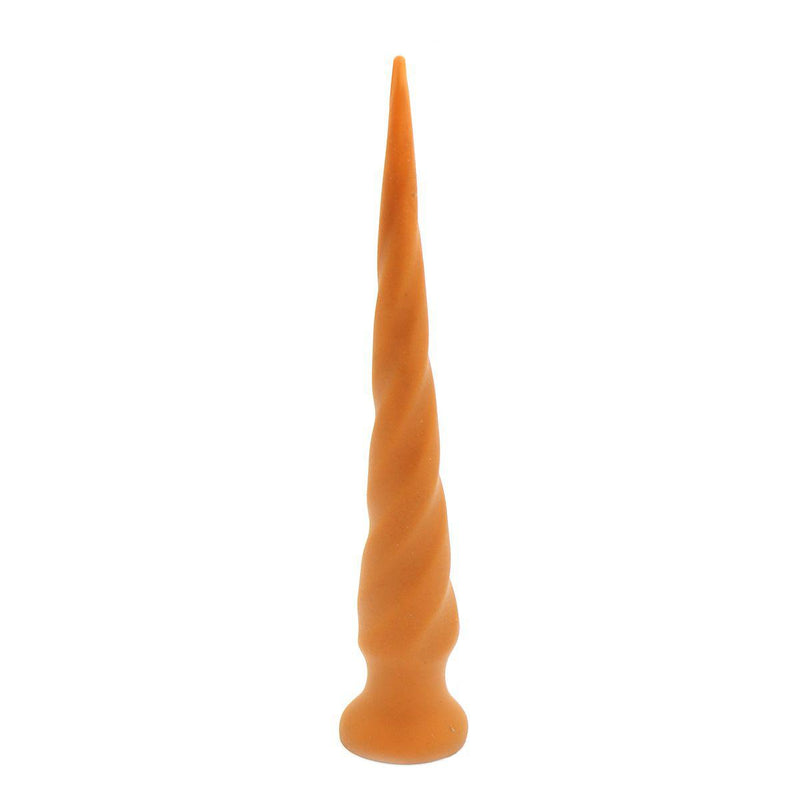 Gold Play - Consolador anal extralargo - Silicona suave - Twist - Oro-Erotiekvoordeel.nl