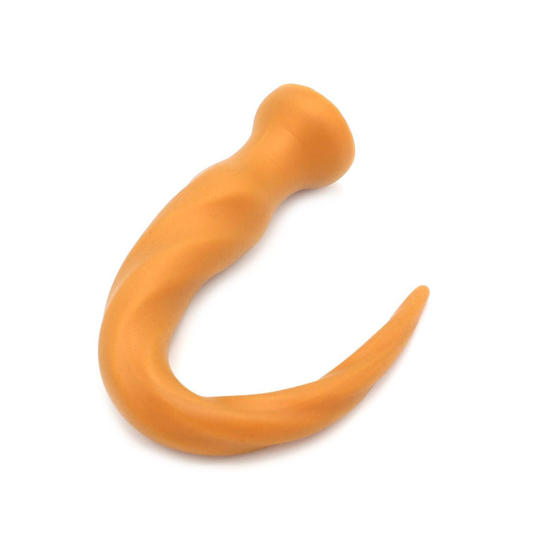 Gold Play - Consolador anal extralargo - Silicona suave - Twist - Oro-Erotiekvoordeel.nl