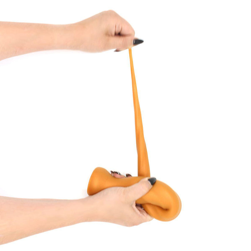 Gold Play - Extra Lange Anaal Dildo - Zachte Siliconen - Twist - Goud-Erotiekvoordeel.nl