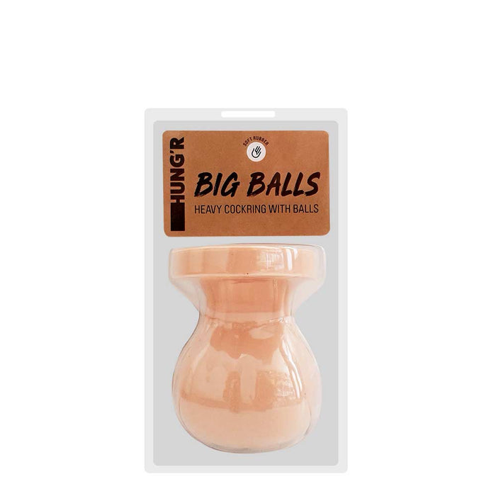 HUNG'R - Big Balls - Heavy Cockring - Lichte huidskleur-Erotiekvoordeel.nl