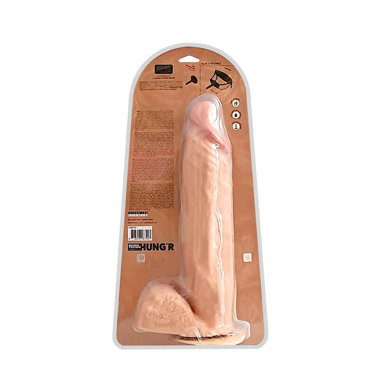 HUNG'R - Goliath - Dildo - Lichte huidskleur - 36 cm - Ø 7.6 cm-Erotiekvoordeel.nl