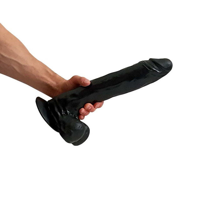 HUNG'R - Maxim - Dildo - Zwart - 33.5 cm - Ø 6.6 cm-Erotiekvoordeel.nl