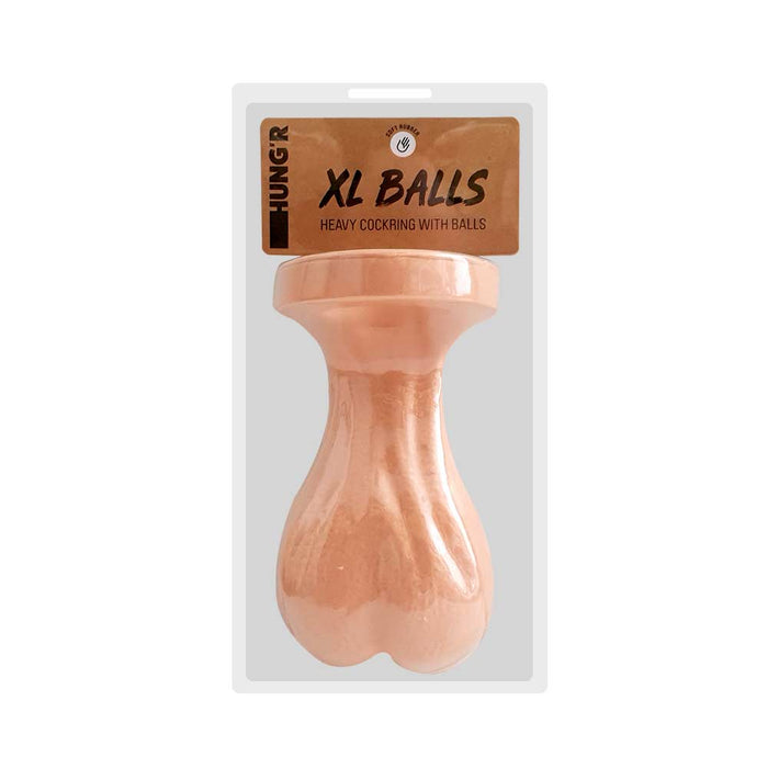 HUNG'R - XL Balls - Heavy Cockring - Lichte huidskleur-Erotiekvoordeel.nl