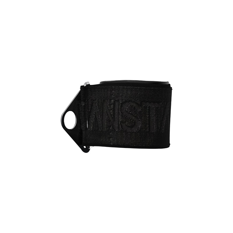 Haftanstalt - Set di manette regolabili in neoprene con fibbia metallica - Nero-Erotiekvoordeel.nl
