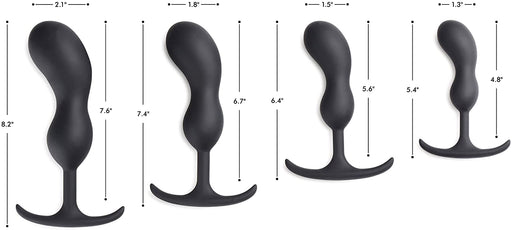 Heavy Hitters - Plug prostatico in silicone con sfere metalliche - 4 misure - Erotiekvoordeel.nl