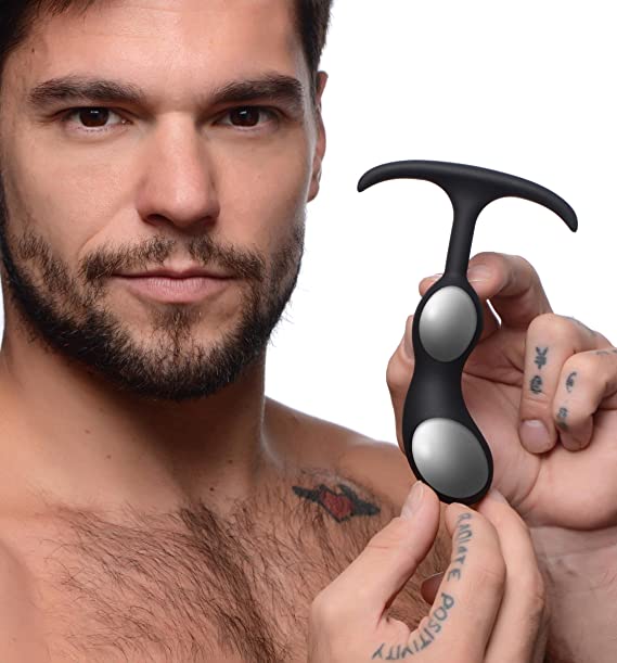 Heavy Hitters - Plug prostatico in silicone con sfere metalliche - 4 misure - Erotiekvoordeel.nl