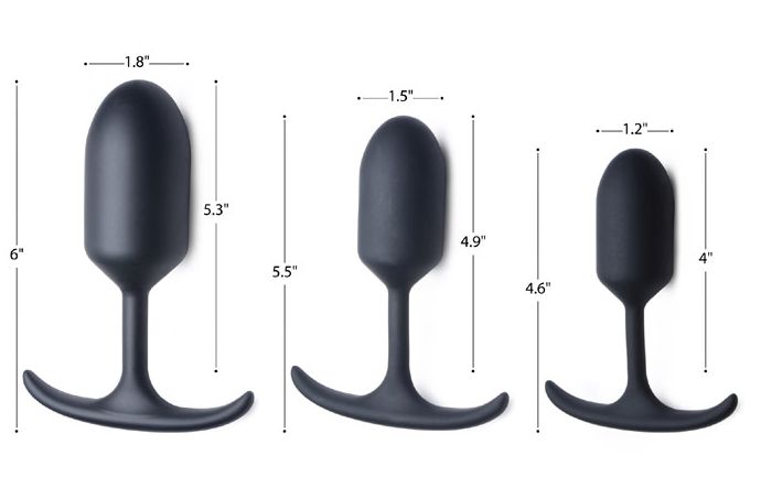 Heavy Hitters - Siliconen Buttplug met Metalen Gewicht - 4 maten-Erotiekvoordeel.nl