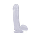 Hi-Rubber - Dildo met Zuignap - 17,5 cm - Transparant-Erotiekvoordeel.nl