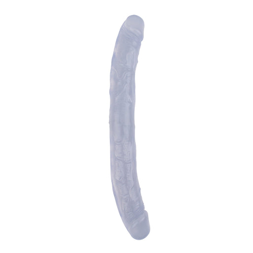 Hi-Rubber - Double Dildo - 32.5 cm - Transparent-Erotiekvoordeel.nl
