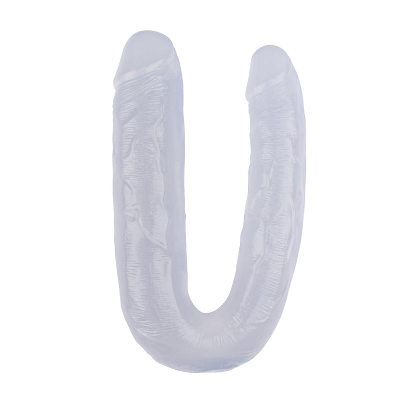 Hi-Rubber - Double Dildo - 45 cm - Diameter 45 & 50 mm - Transparent-Erotiekvoordeel.nl