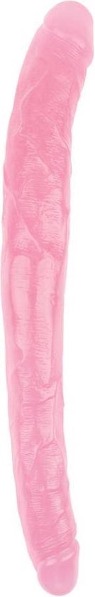Hi-Rubber - Doppeldildo - 45 cm - Rosa - Erotiekvoordeel.nl