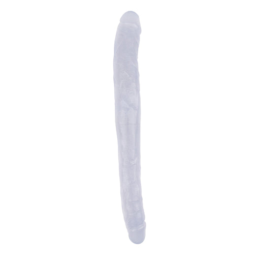 Hi-Rubber - Dubbele Dildo - 45 cm - Transparant-Erotiekvoordeel.nl