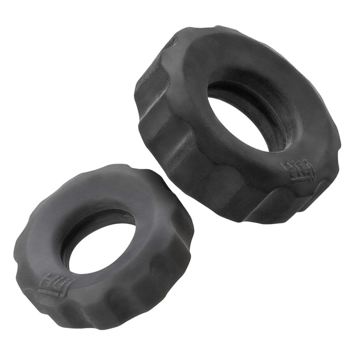 Hünkyjunk - COG Ring 2-Size-Pack - Black Tar + Stone-Erotiekvoordeel.nl