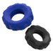 Hünkyjunk - Cog Ring - Set 2 Cockringen - Blauw/Zwart-Erotiekvoordeel.nl