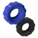 Hünkyjunk - Cog Ring - Set 2 Cockringen - Blauw/Zwart-Erotiekvoordeel.nl