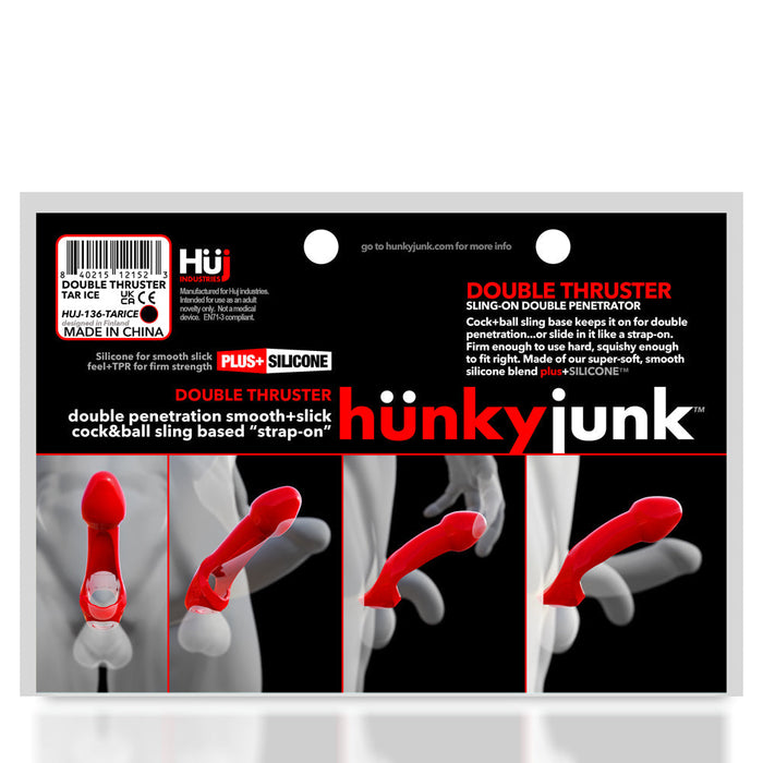 Hünkyjunk - Double Thruster Penetrator - Penis Sleeve - Paars-Erotiekvoordeel.nl