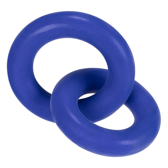 Hünkyjunk - Duo-Linked - Cock & Ball Ringen - Blauw-Erotiekvoordeel.nl