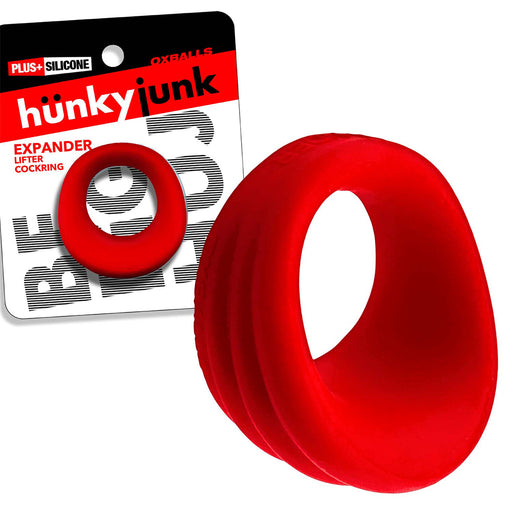Hünkyjunk - Expander - Anello fallico stile scoop - Rosso-Erotiekvoordeel.nl