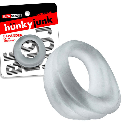 Hünkyjunk - Expander - Anello fallico stile Scoop - Trasparente - Erotiekvoordeel.nl