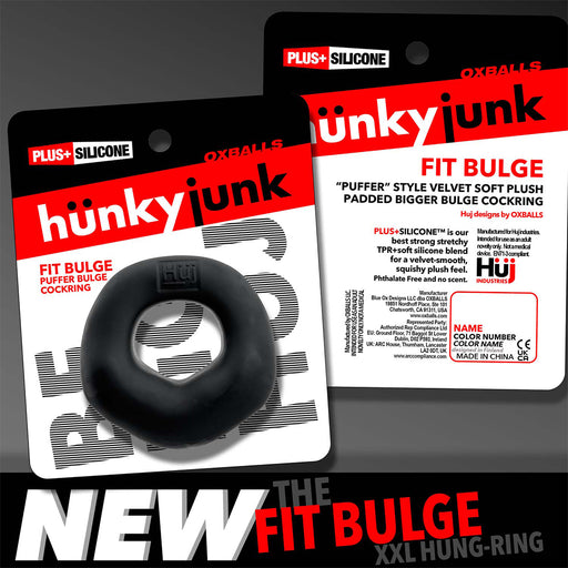 Hünkyjunk - Fit Bulge - Anello fallico per un look più voluminoso e potente - Nero-Erotiekvoordeel.nl