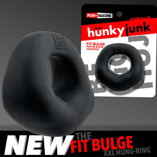 Hünkyjunk - Fit Bulge - Anello fallico per un look più voluminoso e potente - Nero-Erotiekvoordeel.nl