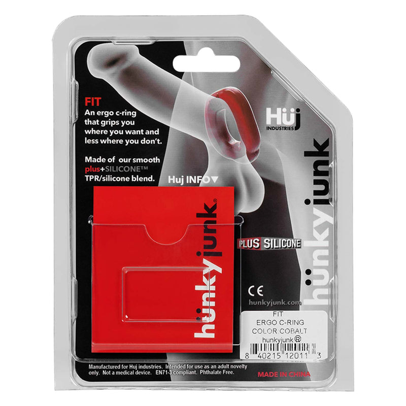 Hünkyjunk - Fit Cockring ergonomique - Black Tar-Erotiekvoordeel.nl