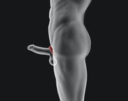 Hünkyjunk - Anneau pénien Fit Ergo Shaped - Black Tar - Erotiekvoordeel.nl