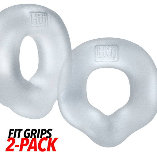Hünkyjunk - Fit Rings - Anelli fallici ErgoFit - Due pezzi - Trasparenti - Erotiekvoordeel.nl