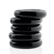 Hünkyjunk - Jacker - 5-Stack Stapelbare Cockringen - Zwart-Erotiekvoordeel.nl