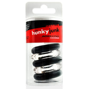 Hünkyjunk - Jacker - 5-Stack Stapelbare Cockringen - Zwart/Transparant-Erotiekvoordeel.nl