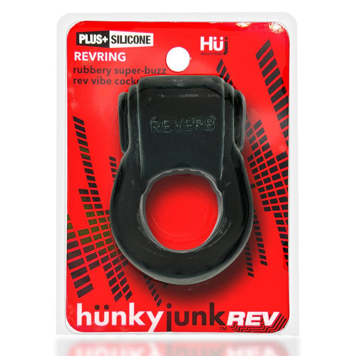 Hünkyjunk - Revring - Vibrerende Cockring - Zwart-Erotiekvoordeel.nl