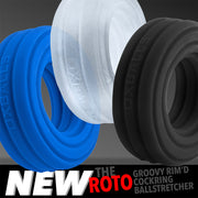 Hünkyjunk - Roto - Geribbelde Cockring - Zwart-Erotiekvoordeel.nl