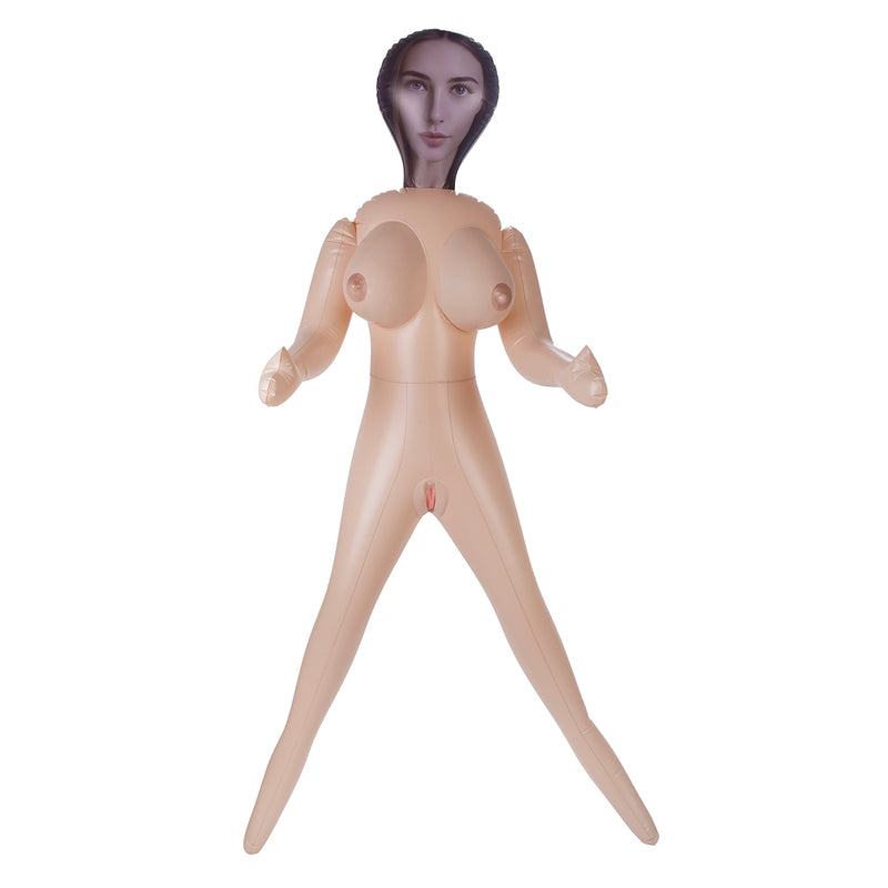 Hussy Selena - Bambola gonfiabile con due aperture e seno prosperoso - Erotiekvoordeel.nl