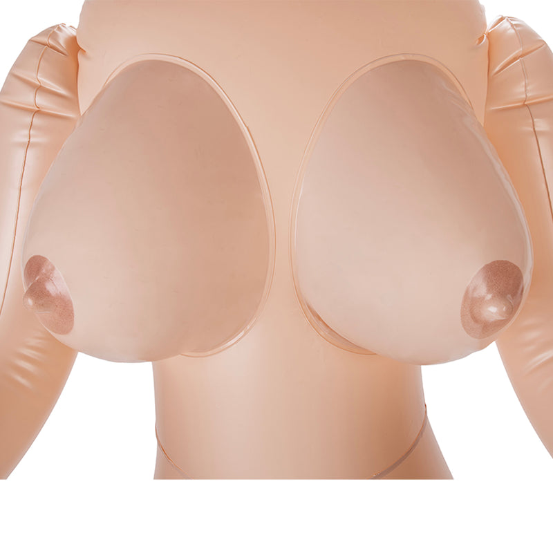 Hussy Selena - Bambola gonfiabile con due aperture e seno prosperoso - Erotiekvoordeel.nl