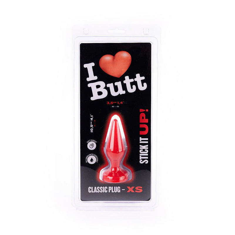 I ♥ Butt - Plug anal classique - XS - Rouge - Erotiekvoordeel.nl