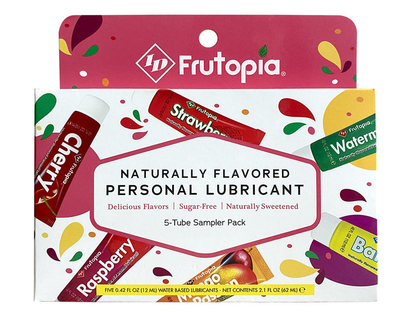 ID Frutopia - Reis Setje - 5 tubes in verschillende smaken-Erotiekvoordeel.nl