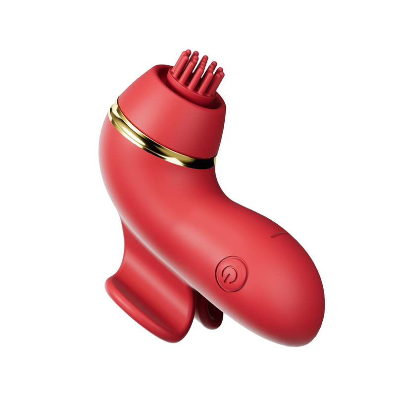 IY - Beeny - Vibratore multifunzionale - Con 4 accessori - Rosso-Erotiekvoordeel.nl