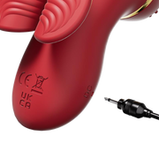 IY - Beeny - Vibratore multifunzionale - Con 4 accessori - Rosso-Erotiekvoordeel.nl