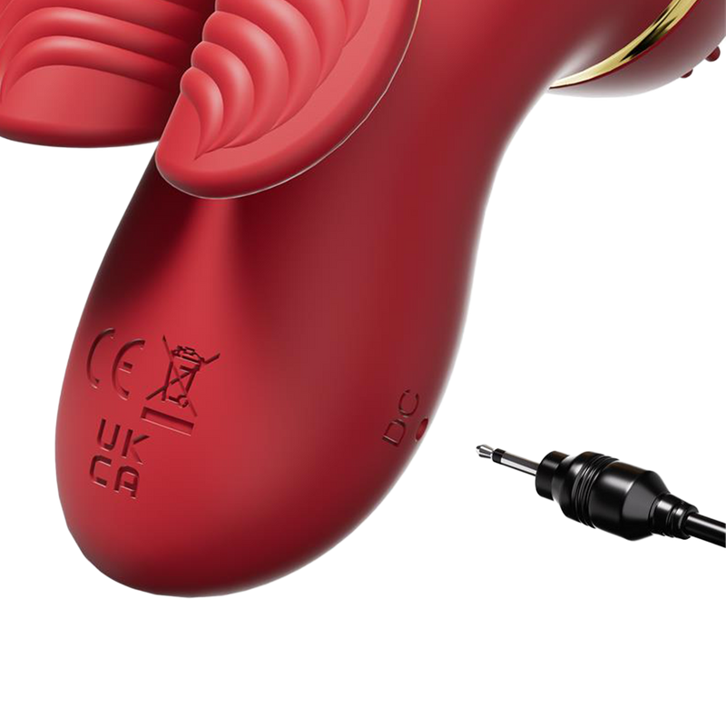 IY - Beeny - Vibratore multifunzionale - Con 4 accessori - Rosso-Erotiekvoordeel.nl