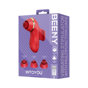 IY - Beeny - Vibratore multifunzionale - Con 4 accessori - Rosso-Erotiekvoordeel.nl