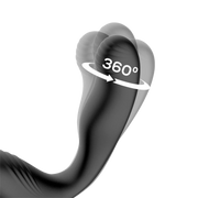 IY - Bruce - Massaggiatore prostatico 360° - Con doppio anello per il pene - Nero-Erotiekvoordeel.nl