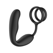 IY - Bruce - Massaggiatore prostatico a 360° - Con doppio anello per il pene - Nero-Erotiekvoordeel.nl