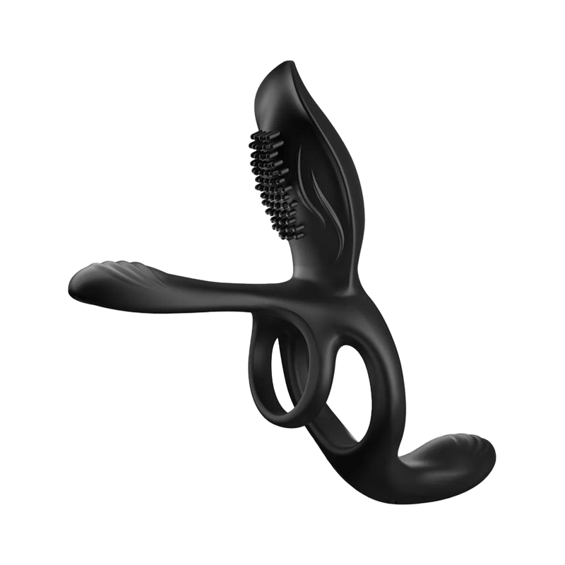 IY – Daxer – Estensore per pene vibrante con telecomando – Nero-Erotiekvoordeel.nl